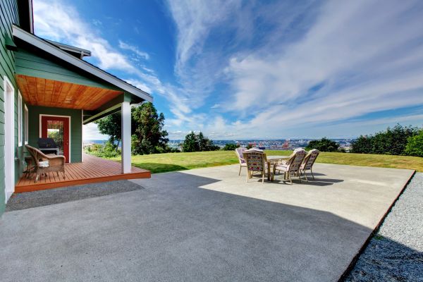 Backyard Concrete Paving in Fort Wayne